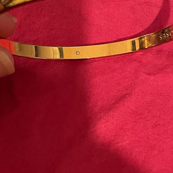 Kate Spade Stop and Smell the Roses Idiom Bangle Bracelet - Picture 6 of 9